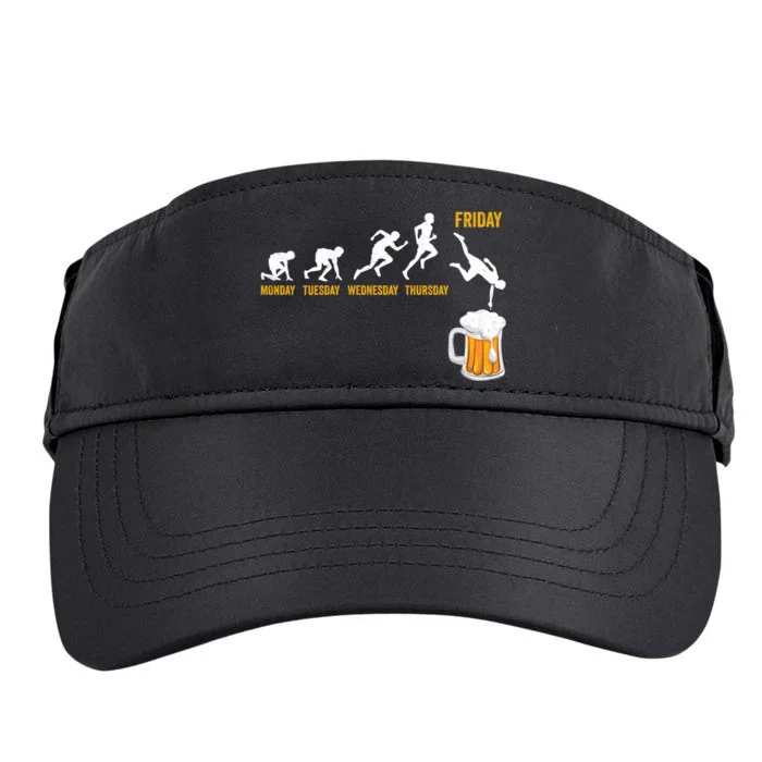 Funny Beer Drinking Dad Papa Husband Drinker Brewer Adult Drive Performance Visor