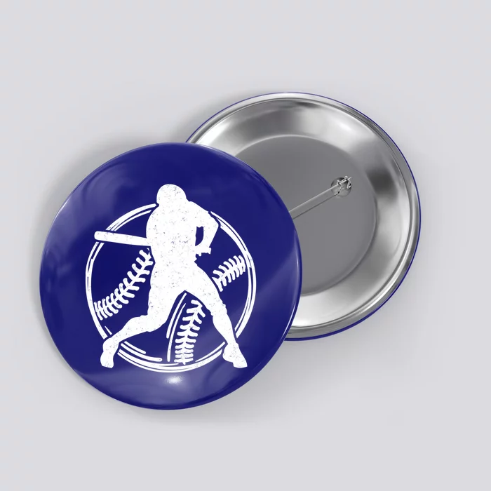 Funny Baseball Dad Fathers Day Daddy Grandpa Papa Gift Button