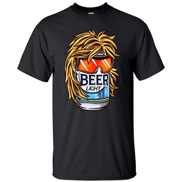 Funny Beer Drinking Funny Redneck Mullet Tall T-Shirt