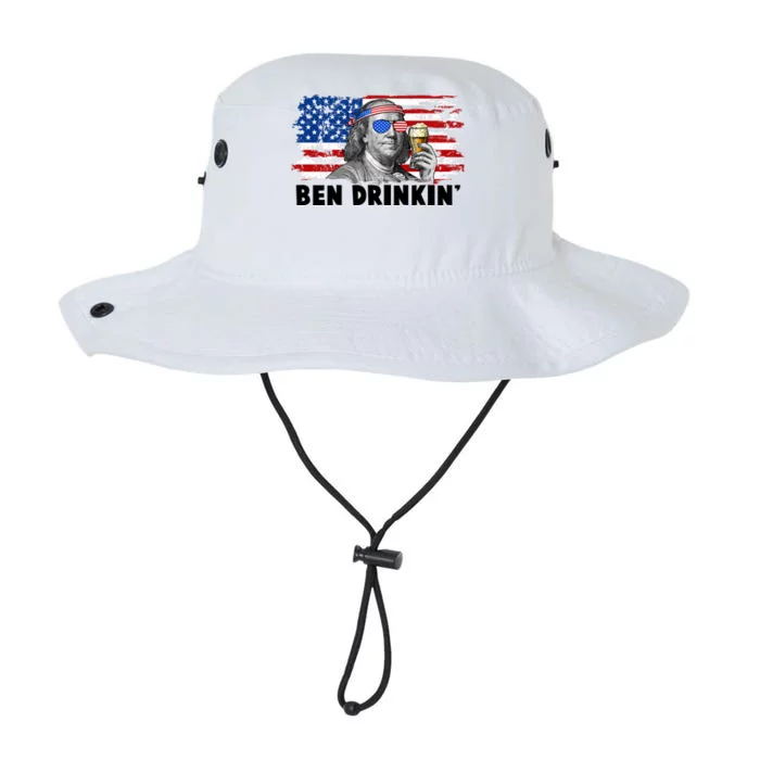 Funny Ben Drinkin USA American Flag Legacy Cool Fit Booney Bucket Hat