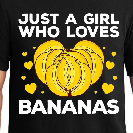 Funny Banana Design Wo Girl Banana Fruit Lovers Pajama Set