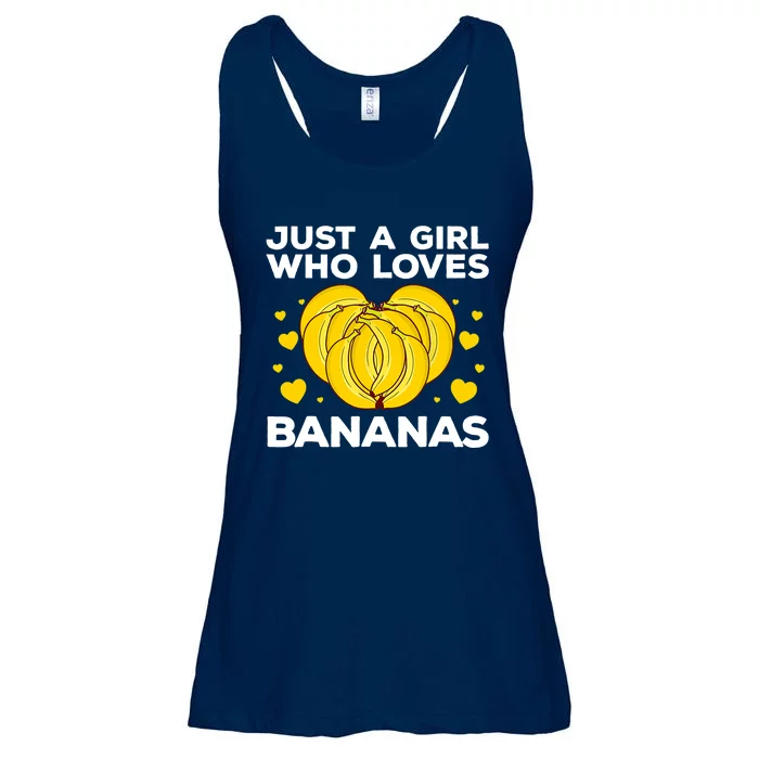 Funny Banana Design Wo Girl Banana Fruit Lovers Ladies Essential Flowy Tank