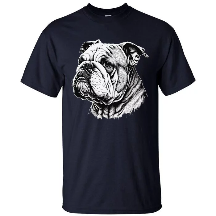 Funny Bulldog Dog Gift Tall T-Shirt