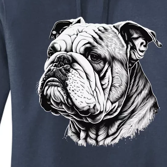 Funny Bulldog Dog Gift Women's Pullover Hoodie