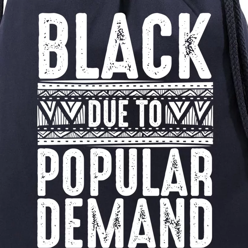 Funny Black Due To Ded Gift For Popular African Gift Drawstring Bag