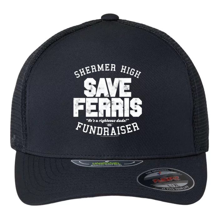 Ferris Bueller's Day Off Shermer High Save Ferris Great Gift Flexfit Unipanel Trucker Cap