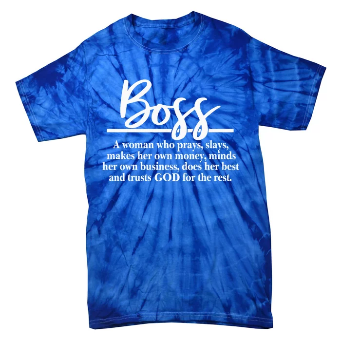 Funny Boss Definition Tie-Dye T-Shirt