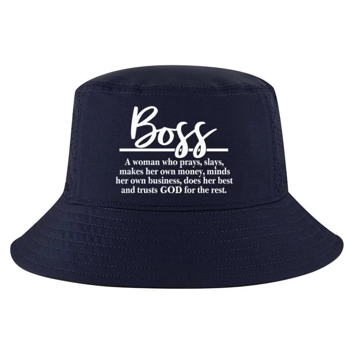 Funny Boss Definition Cool Comfort Performance Bucket Hat