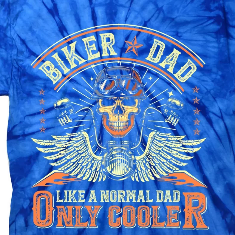 Funny Biker Dad Motorcycle Dad Grandpa Fathers Day Funny Gift Tie-Dye T-Shirt