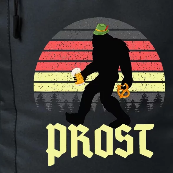 Funny Bigfoot Drinking Beer German Oktoberfest Prost Daily Commute Backpack