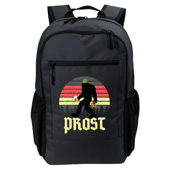 Funny Bigfoot Drinking Beer German Oktoberfest Prost Daily Commute Backpack