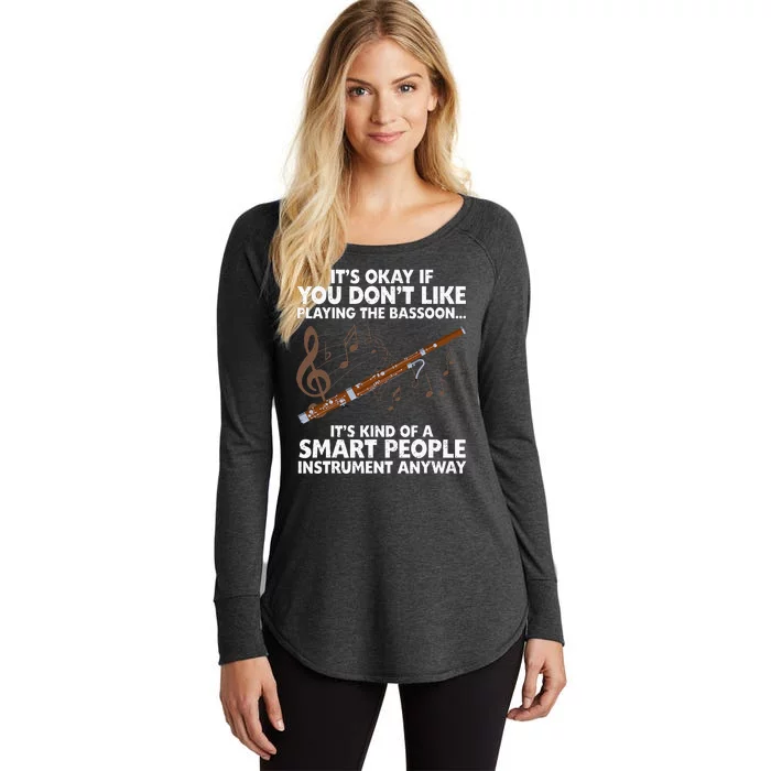 Funny Bassoon Design Bassoonist Bassoon Lover Women's Perfect Tri Tunic Long Sleeve Shirt