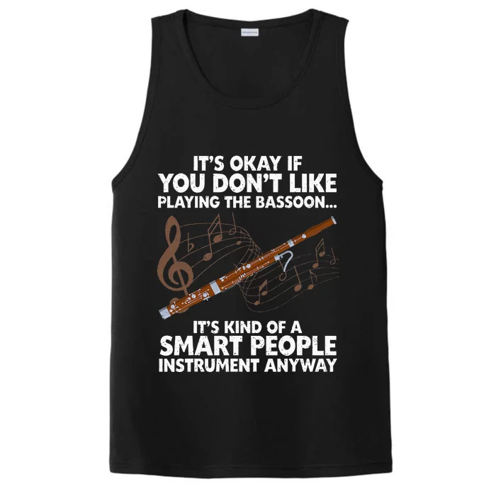 Funny Bassoon Design Bassoonist Bassoon Lover Performance Tank