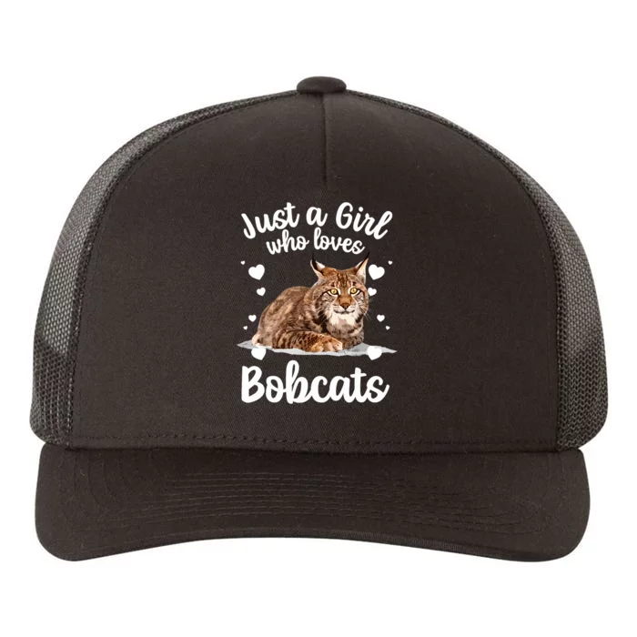 Funny Bobcat Design For Women Girls Pet Cat Bobcat Animal Yupoong Adult 5-Panel Trucker Hat