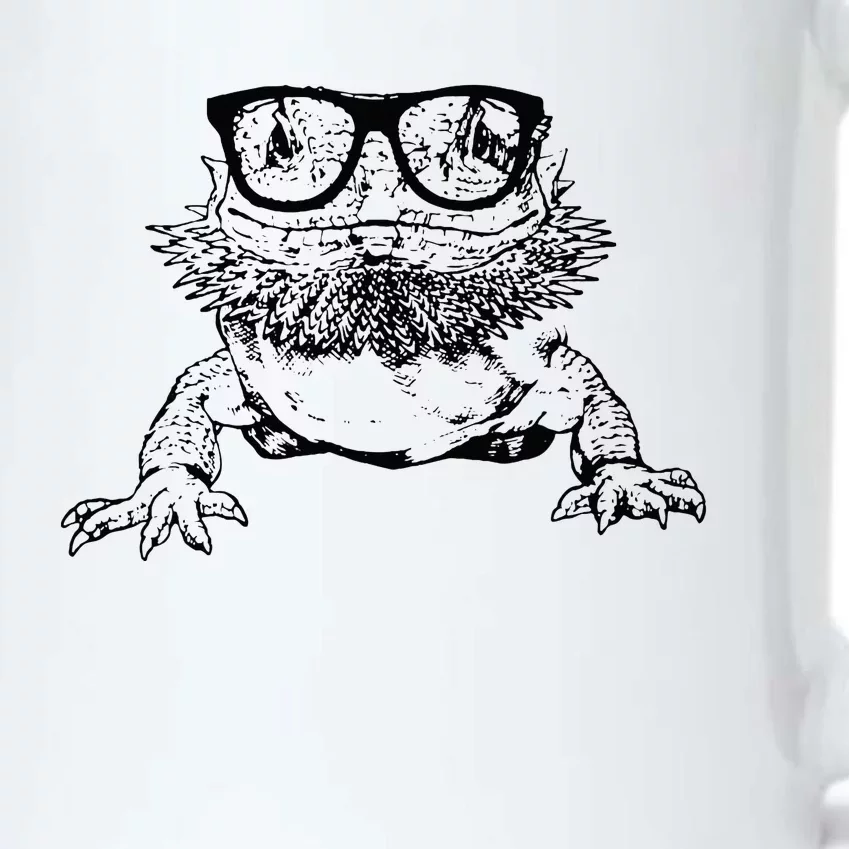 Funny Bearded Dragon Cute Reptile Lizard Nerdy Glass Animal Black Color Changing Mug