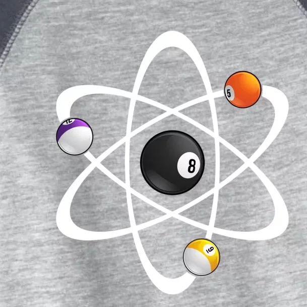 Funny Billiard Designs Science Lover Atom Ball Great Gift Toddler Fine Jersey T-Shirt