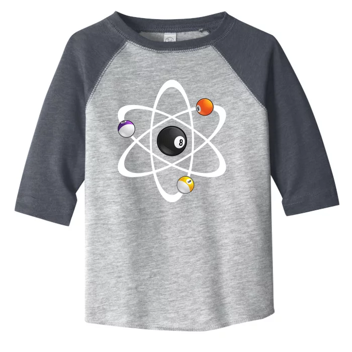 Funny Billiard Designs Science Lover Atom Ball Great Gift Toddler Fine Jersey T-Shirt