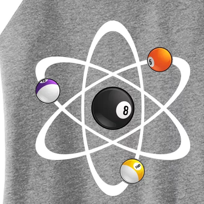 Funny Billiard Designs Science Lover Atom Ball Great Gift Women’s Perfect Tri Rocker Tank