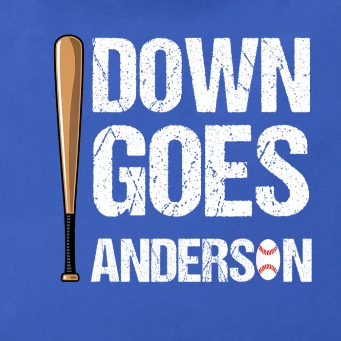 FUNNY BASEBALL DOWN GOES ANDERSON Zip Tote Bag