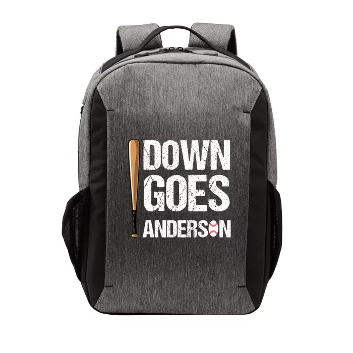 FUNNY BASEBALL DOWN GOES ANDERSON Vector Backpack