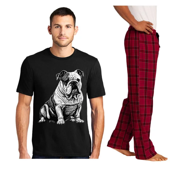 Funny Bulldog Dog Pajama Set