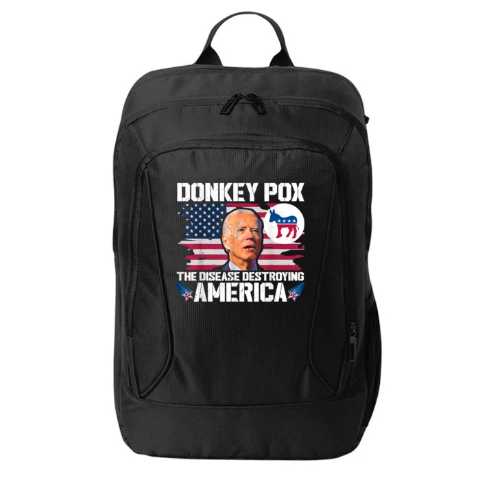 Funny Biden Donkey Pox The Disease Destroying America City Backpack