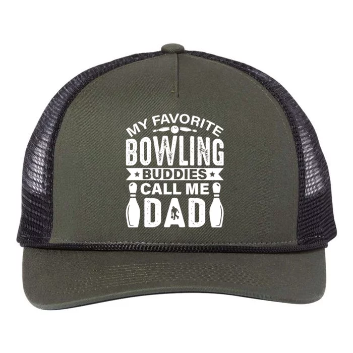 Funny Bowling Dad Bowling Lover Bowling Gift Fathers Day Retro Rope Trucker Hat Cap