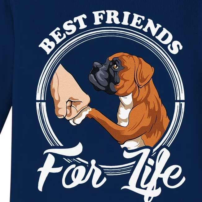 Funny Boxer Dog Boxer Dog Lover Baby Long Sleeve Bodysuit