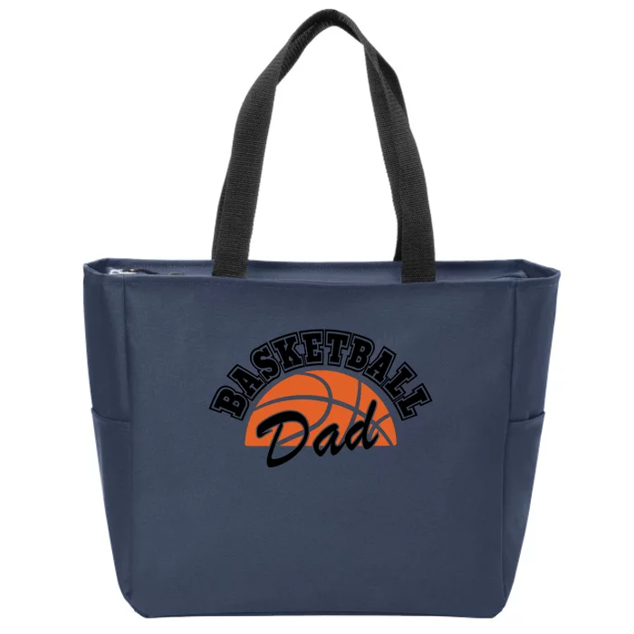 Funny Basketball Dad Gift For Basketball Player Zip Tote Bag