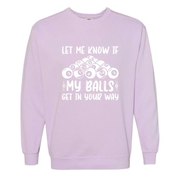 Funny Billiards Design For Men Women Billiard Pool Balls Player Gift For Father's Day Garment-Dyed Sweatshirt