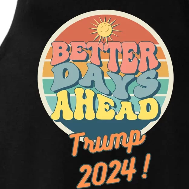 Funny Better Days Ahead Potus 2024 Election Trump Biden Great Gift Ladies Tri-Blend Wicking Tank