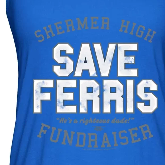 Ferris Bueller's Day Off Shermer High Save Ferris Gift Ladies Essential Flowy Tank