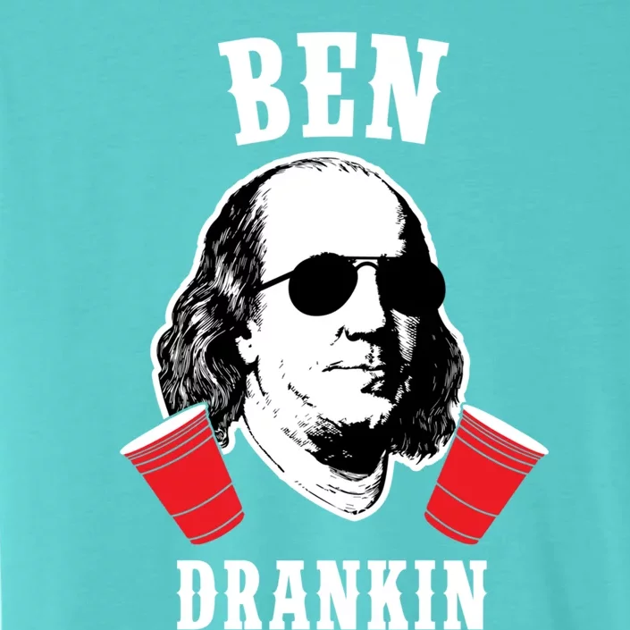 Funny Ben Drankin 4th Of July Aviator American Design Gift ChromaSoft Performance T-Shirt