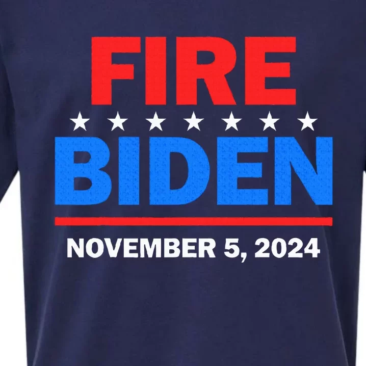 Fire Biden Elect Trump President 2024 Republican Patriot Sueded Cloud Jersey T-Shirt