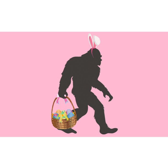 Funny Bigfoot Easter Design with Easter Basket and Bigfoot Bumper Sticker