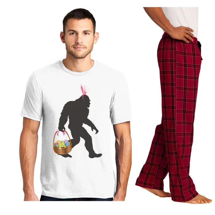 Funny Bigfoot Easter Design with Easter Basket and Bigfoot Pajama Set