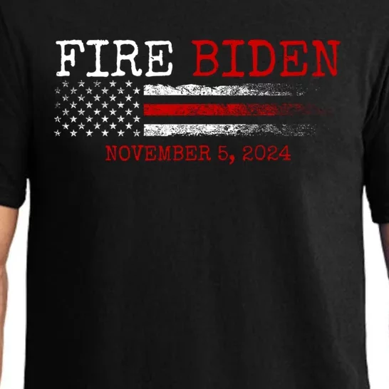 Fire Biden Elect Trump President 2024 Republican Patriot Pajama Set