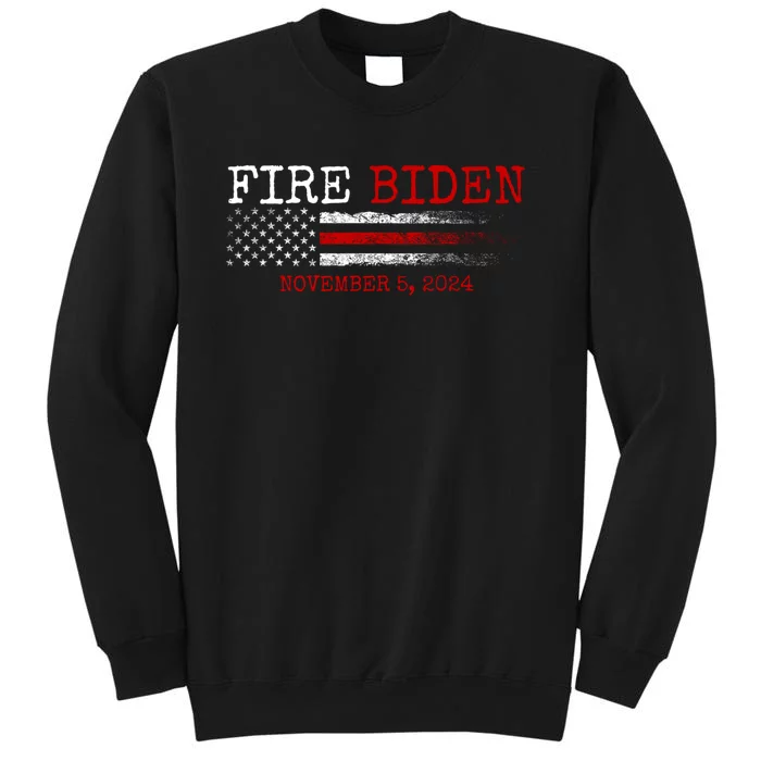 Fire Biden Elect Trump President 2024 Republican Patriot Tall Sweatshirt