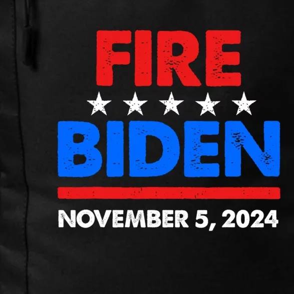 Fire Biden Elect Trump President 2024 Republican Patriot Daily Commute Backpack