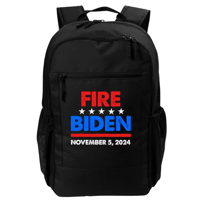 Fire Biden Elect Trump President 2024 Republican Patriot Daily Commute Backpack