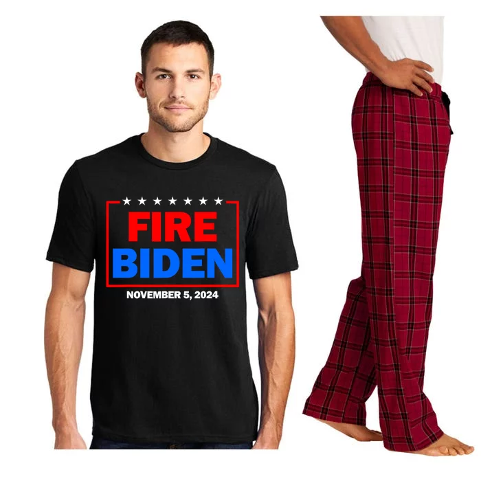 Fire Biden Elect Trump President 2024 Republican Patriot Pajama Set