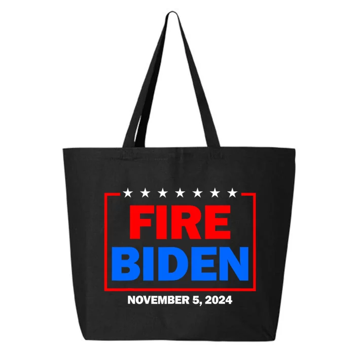 Fire Biden Elect Trump President 2024 Republican Patriot 25L Jumbo Tote