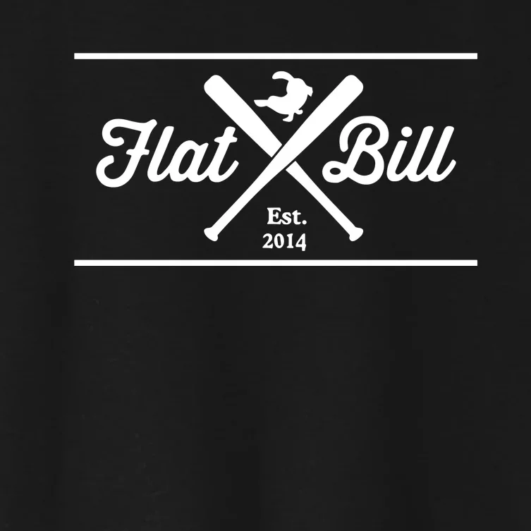 Flat Bill Est 2014 Limited Women's Crop Top Tee