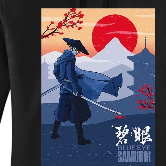 Funny Blue Eye Samurai Mizu Women's Pullover Hoodie