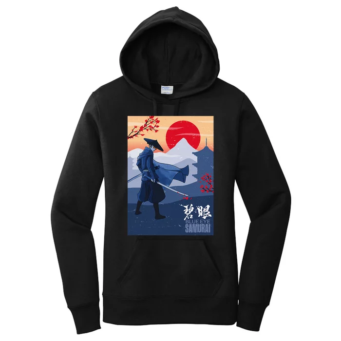 Funny Blue Eye Samurai Mizu Women's Pullover Hoodie