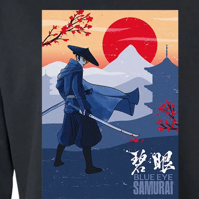 Funny Blue Eye Samurai Mizu Cropped Pullover Crew