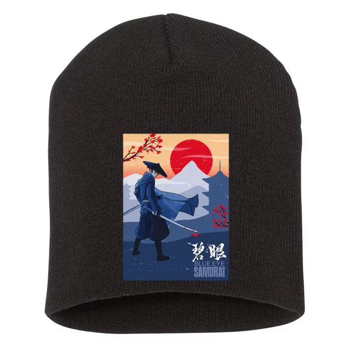 Funny Blue Eye Samurai Mizu Short Acrylic Beanie