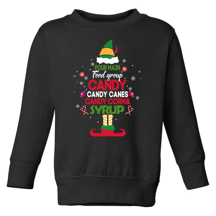 Funny Buddy Elf Christmas Cheer Toddler Sweatshirt