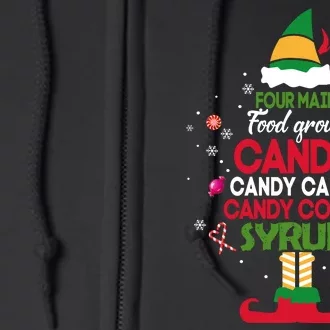 Funny Buddy Elf Christmas Cheer Full Zip Hoodie