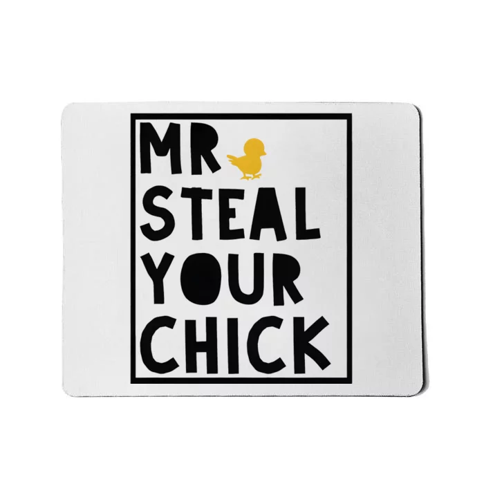 Funny Boy Easter Mr Steal Your Chick Mousepad